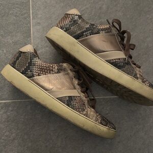 FRYE AND CO. Brown Snake Print Women's Sneakers